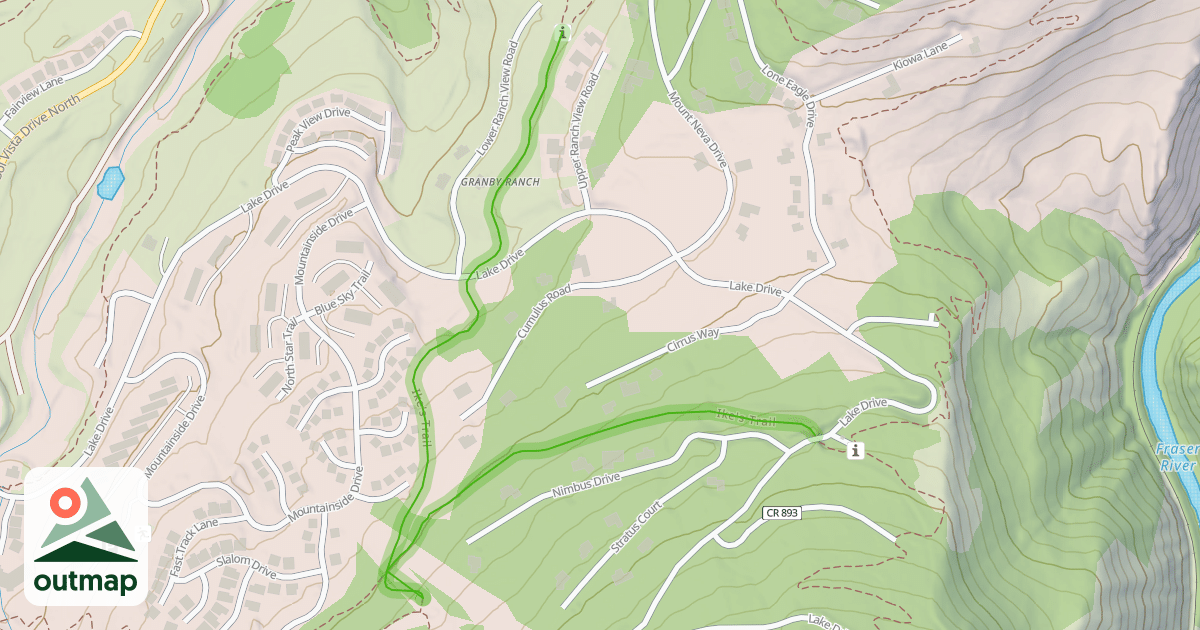 Map of Ike's Trail