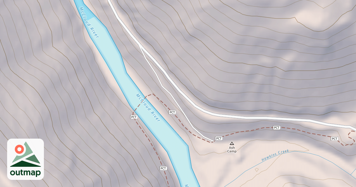 Map of ASH CAMP