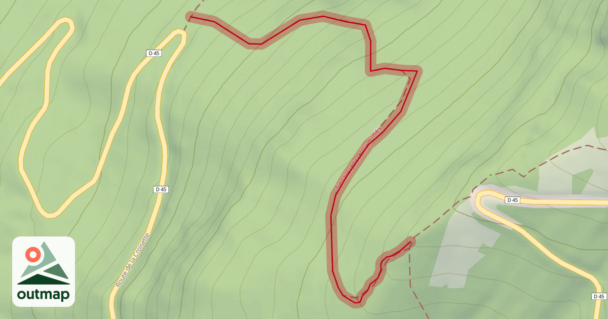 Map of Sentier des Illuminés