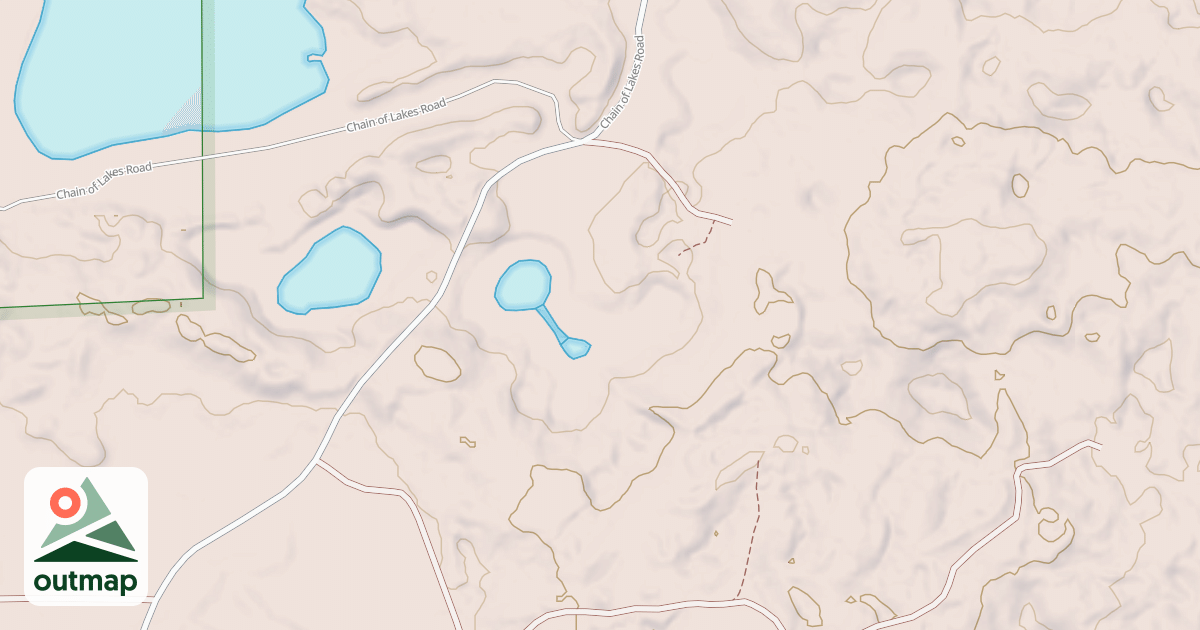 Map of Porterfield Lake Motorcycle Trail