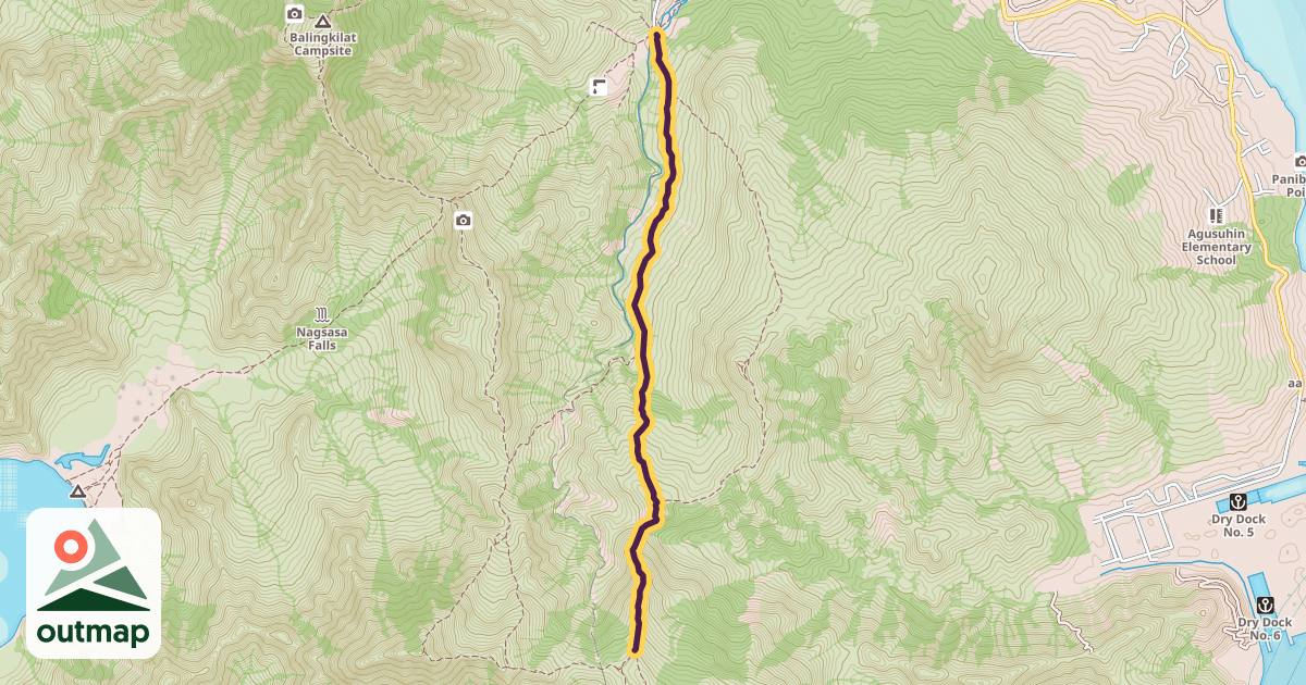 Map of Cinco Picos Trail