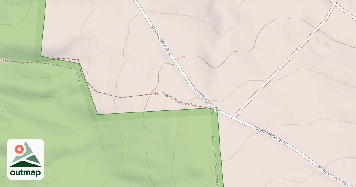 Map of Metacomet - Monadnock Trail