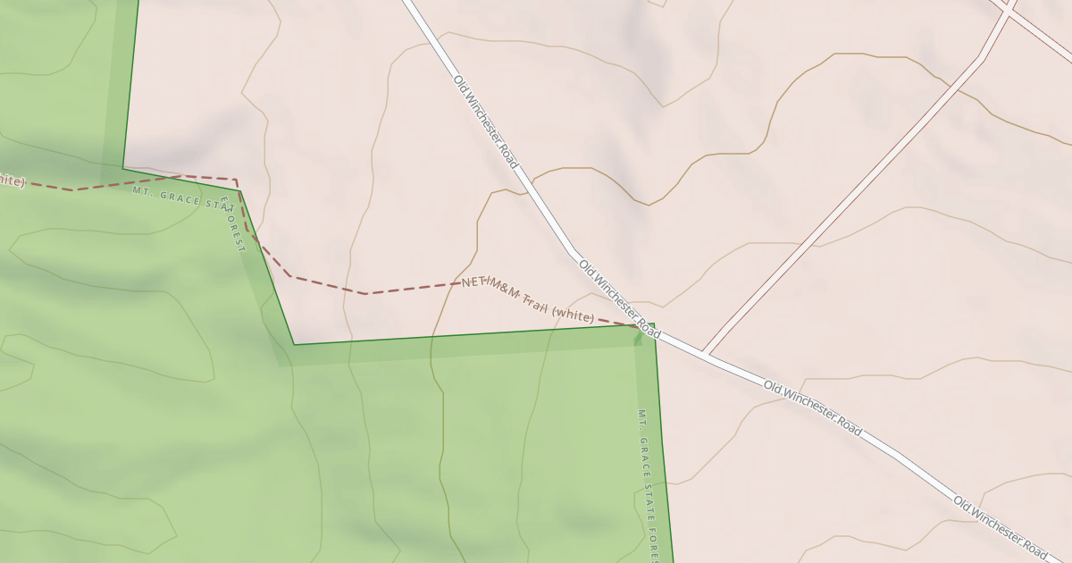 Map preview of Metacomet - Monadnock Trail