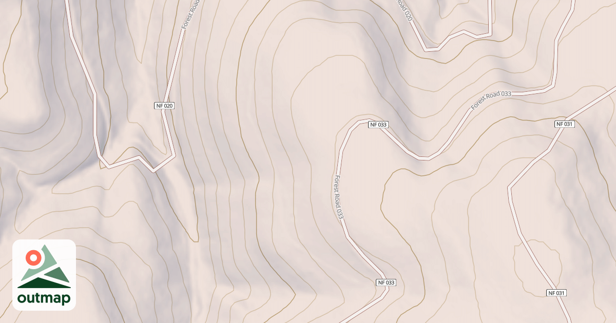 Map of USFS Motor Vehicle Use Map Trails 17878