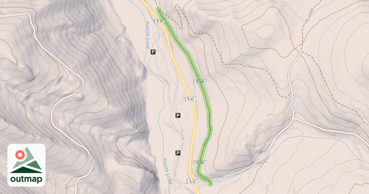 Map of Moser Creek Trail