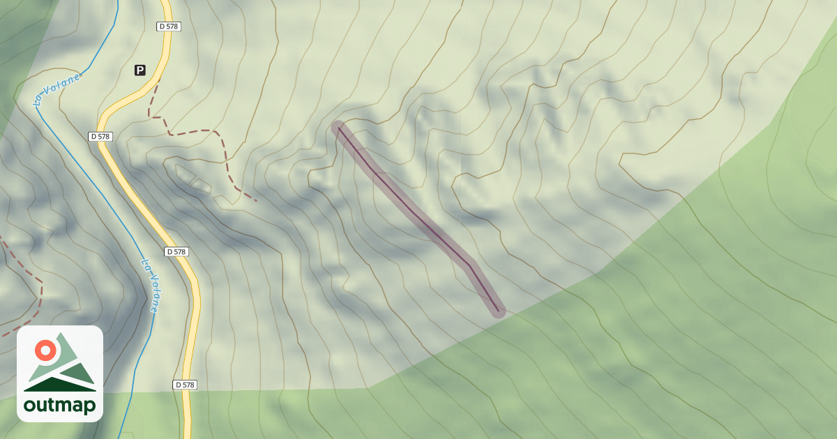 Map of Climbing Crag