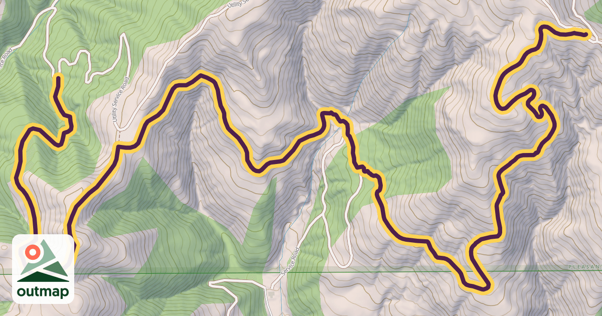 Map of Bay Valley View Trail in Alameda
