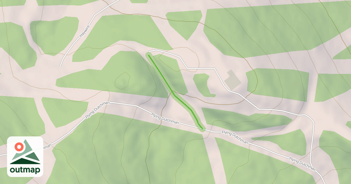 Map of Hermitage Club Mid Mountain Cabin Service Road