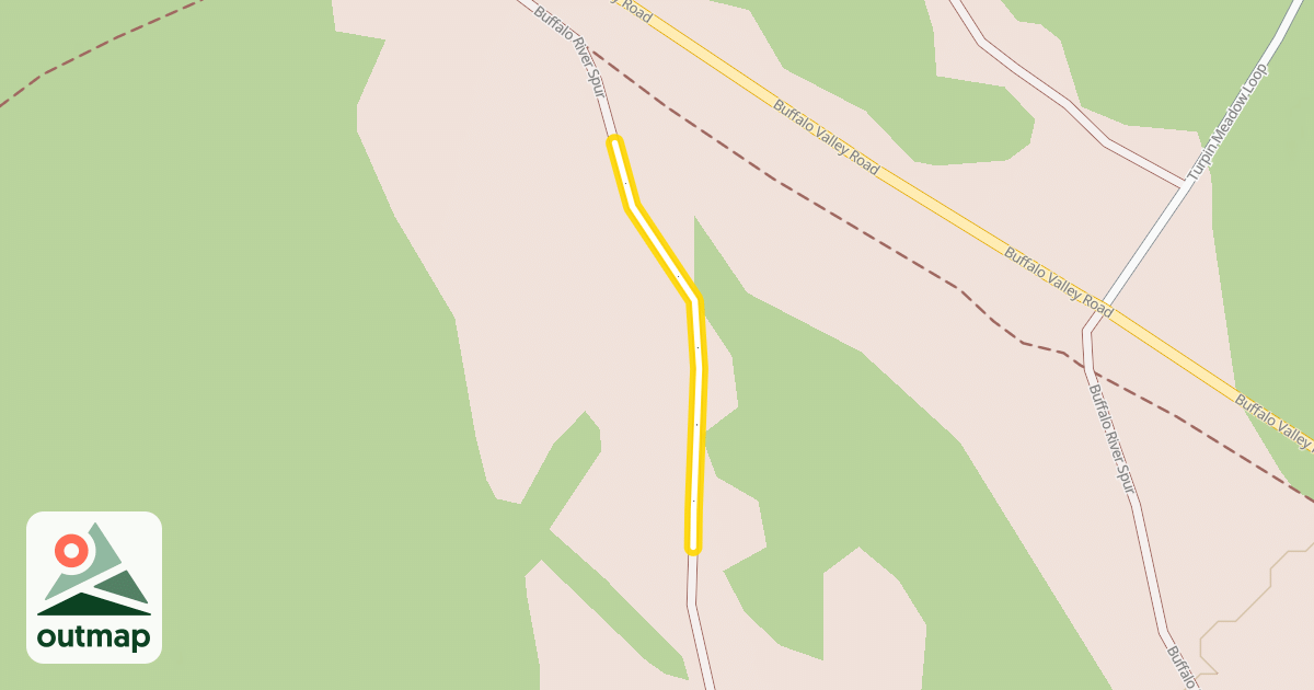 Map of Buffalo River Spur