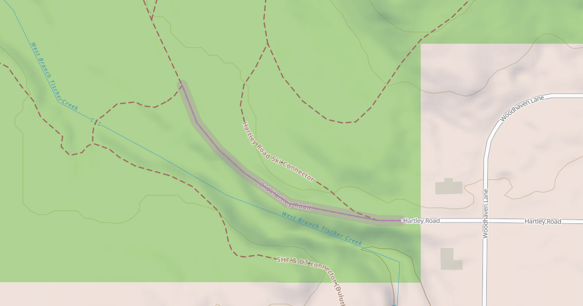 Map preview of Old Hartley Road