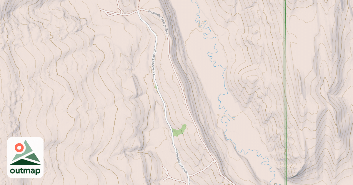 Map of FONTENELLE LABARGE SPUR