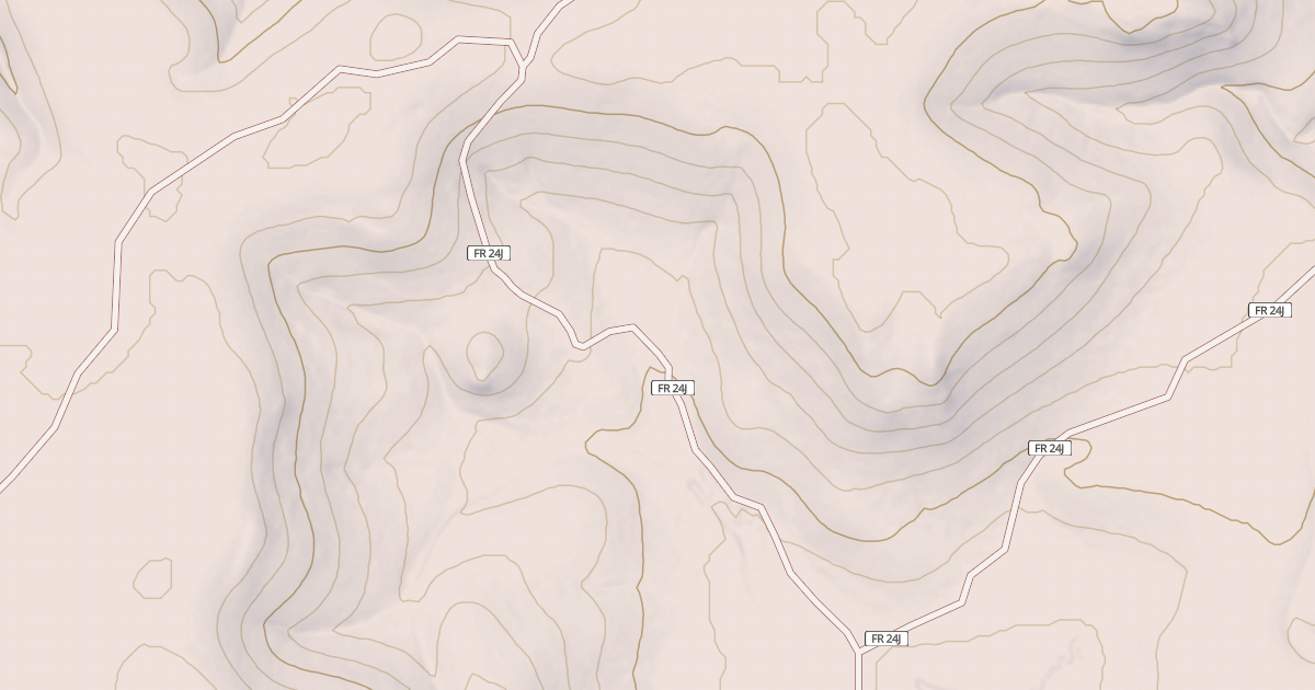Map preview of USFS National Forest System Roads {F8E2870B-6560-4870-BFDD-54626FB99F2B}