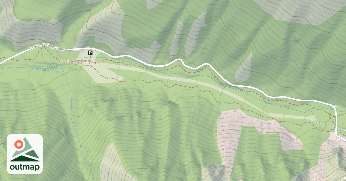 Map of Providence Canyon Winter Sport