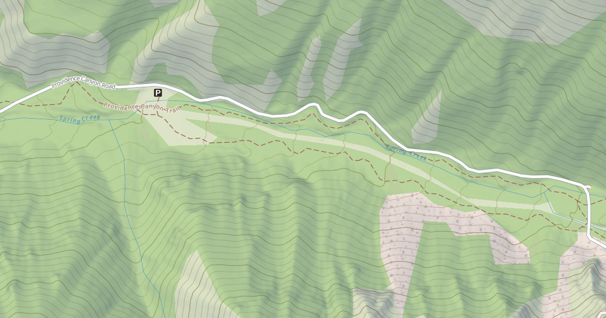 Map preview of Providence Canyon Winter Sport