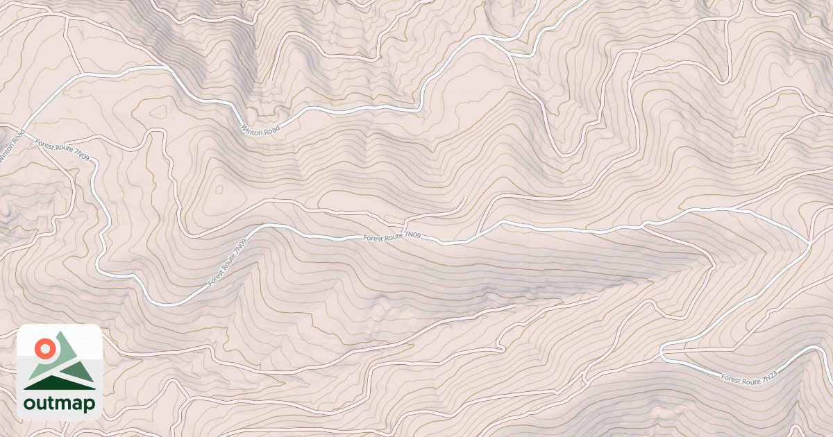 Map of USFS Motor Vehicle Use Map Roads {09E2BCED-BF64-44C7-ABED-C4BFE1D2B8B8}