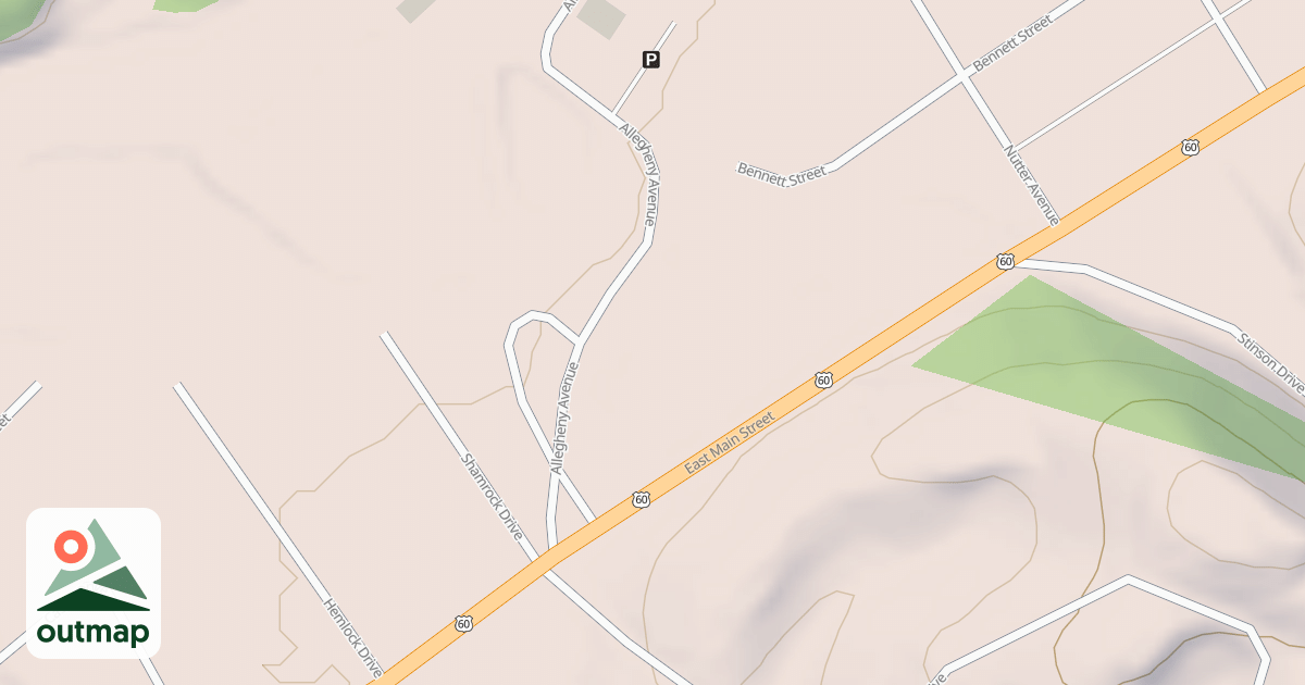 Map of WHITE SULPHUR ADM. SITE
