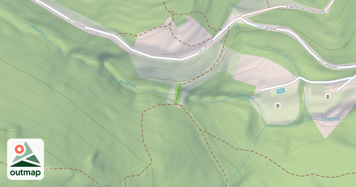 Map of Pont de la Tuilière