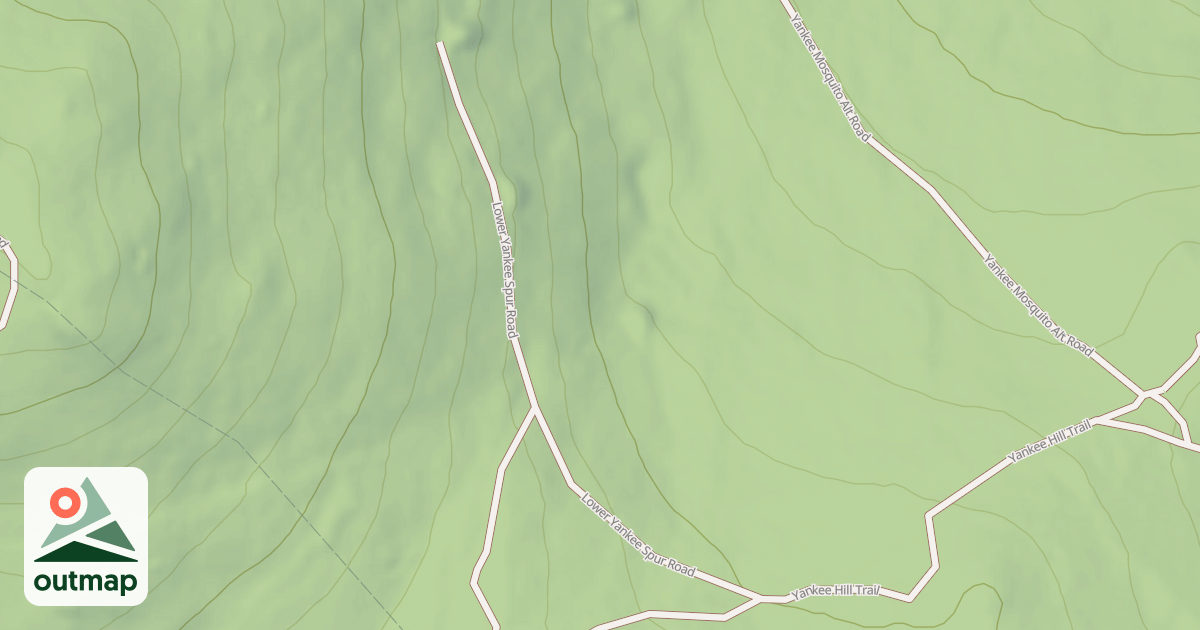 Map of LOWER YANKEE SPUR