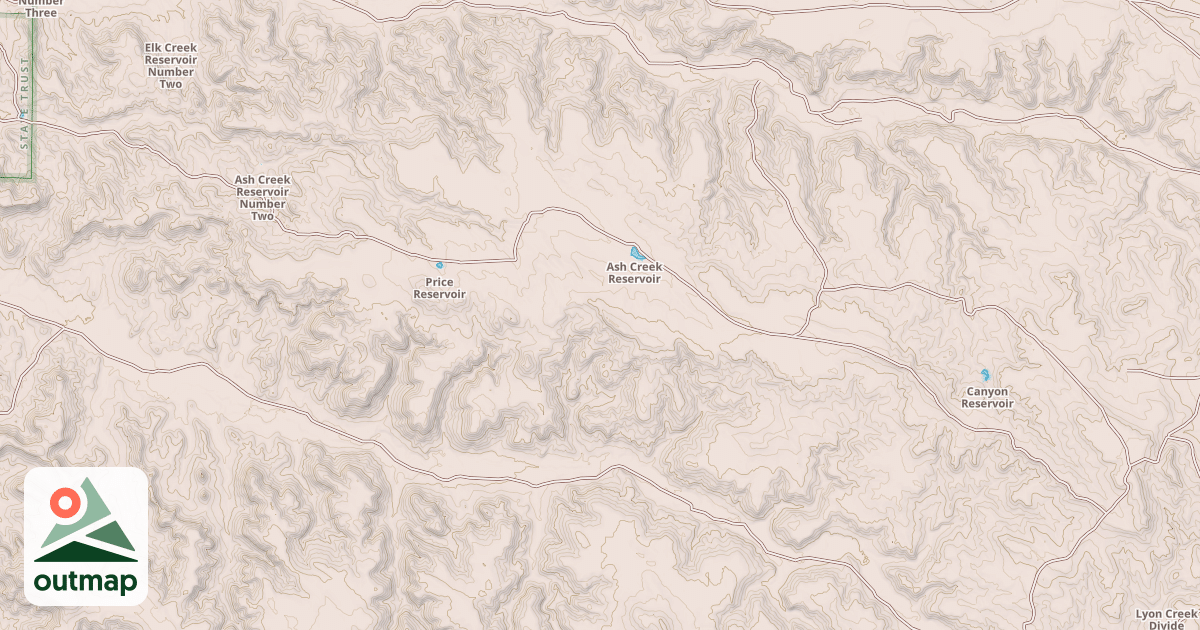 Map of SOUTH ASH CREEK