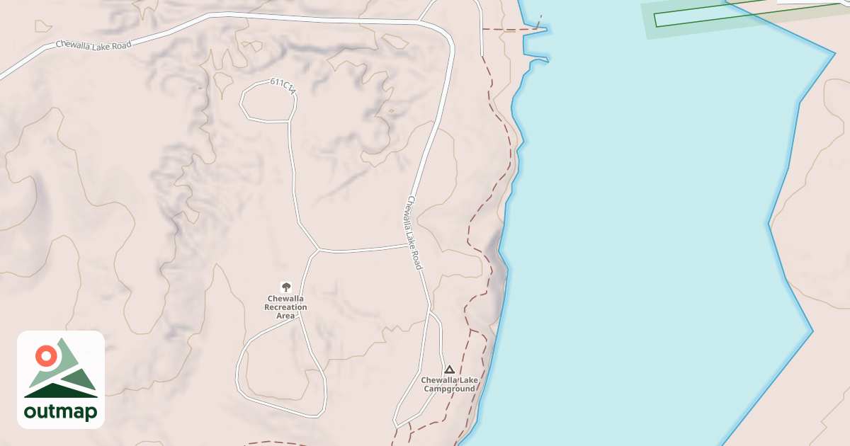 Map of CHEWALLA LAKE RA