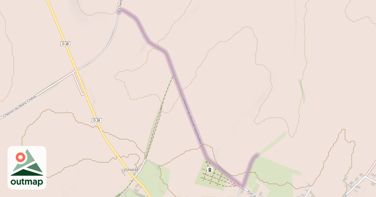 Map of Chemin du Bois de Vauchelles
