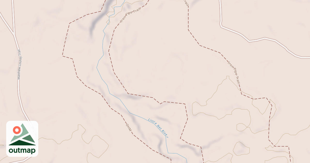 Map of Straight Arrows Trail