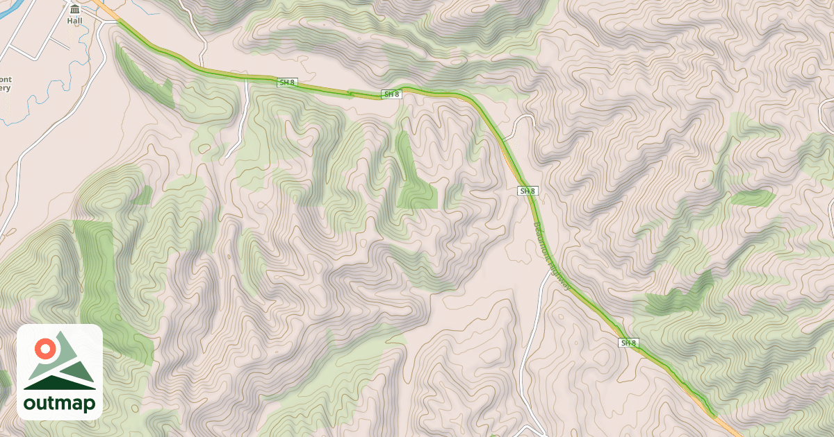Map of Clutha Gold Trail