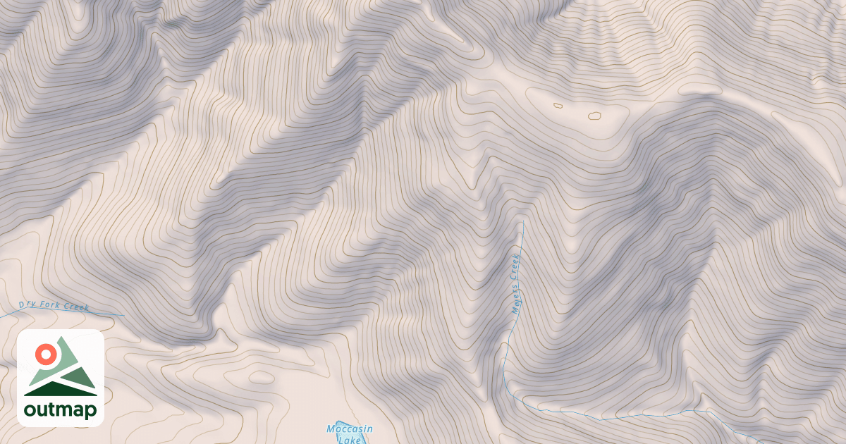 Map of Boone Peak