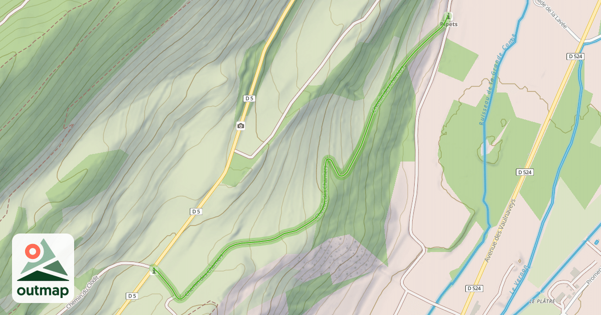 Map of Chemin des Charriers