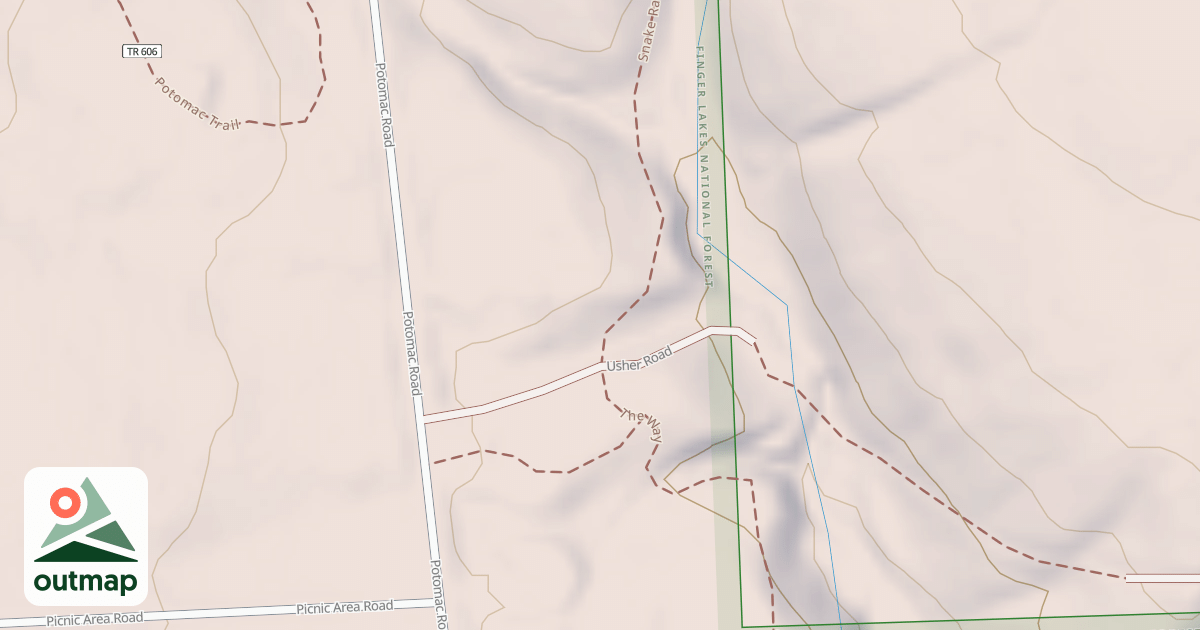 Map of USHER ROAD