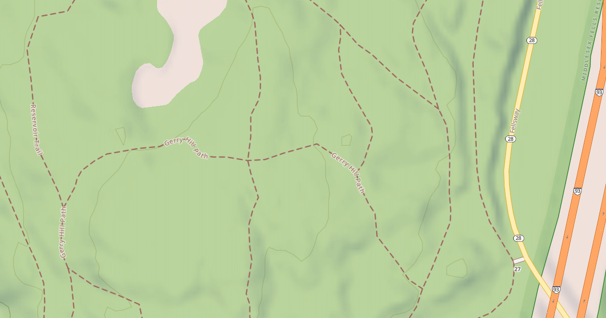 Map preview of Gerry Hill Path