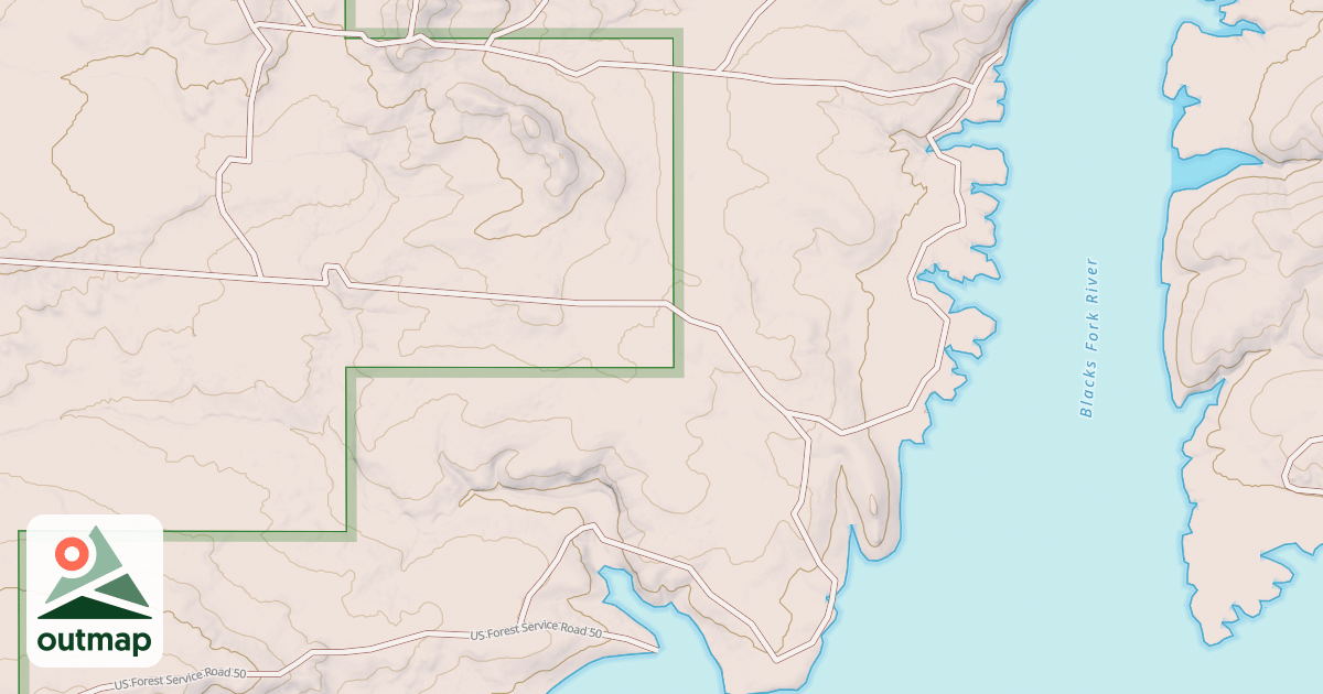 Map of BLACKS FORK DISPERSED I