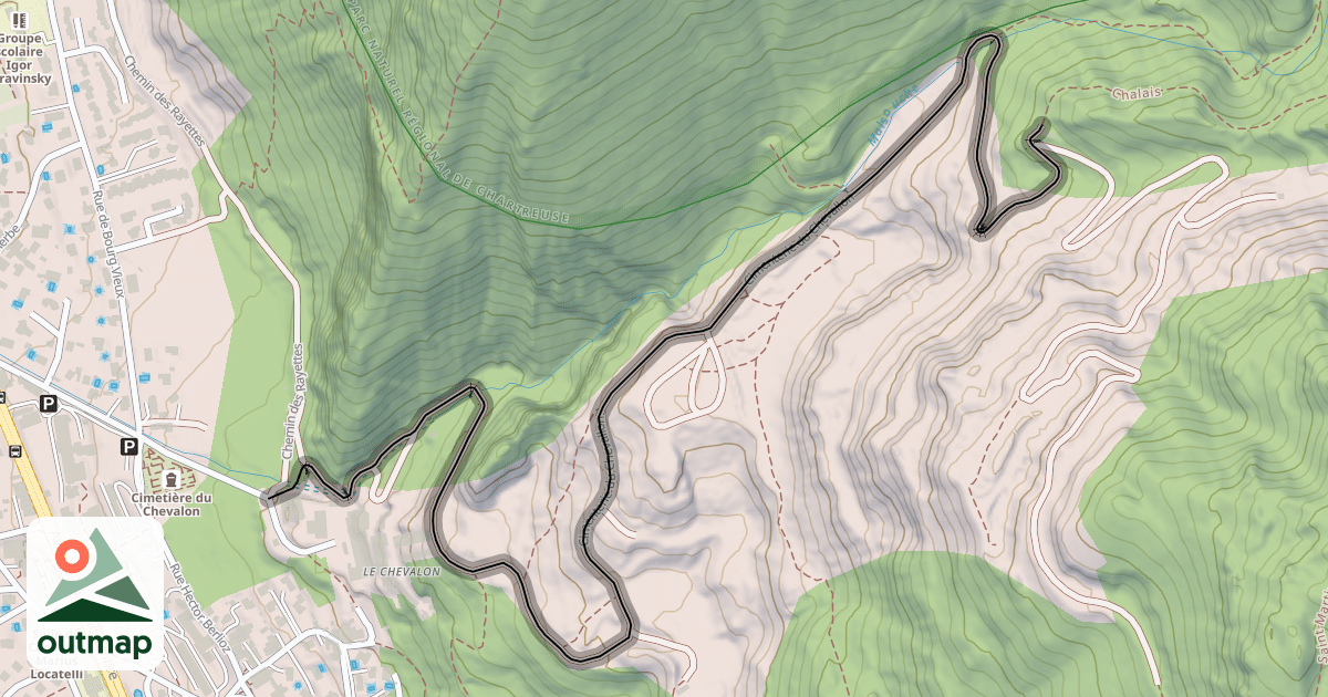 Map of Cimenterie du Chevallon