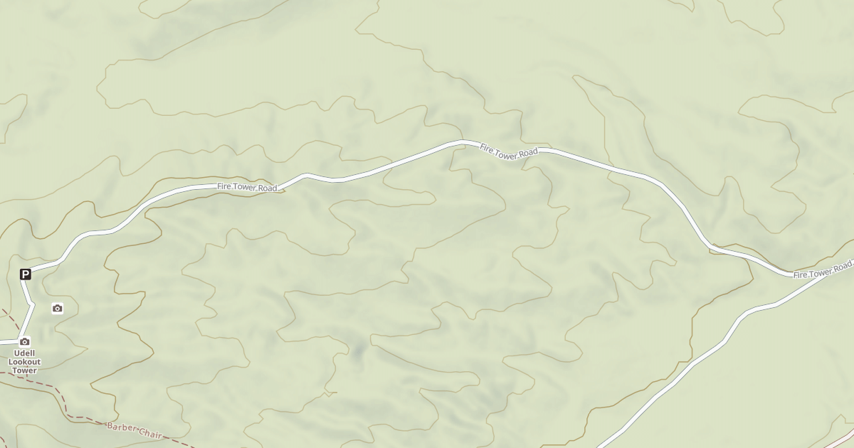 Map preview of UDELL FIRETOWER INTERP SITE