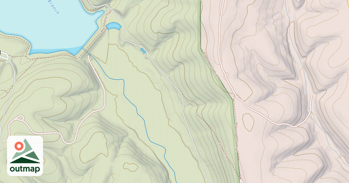 Map of Shawnee State Park Trails