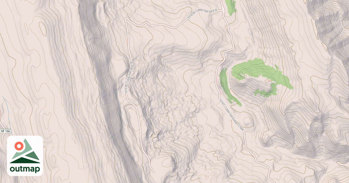 Map of LITTLE FALL SPUR B