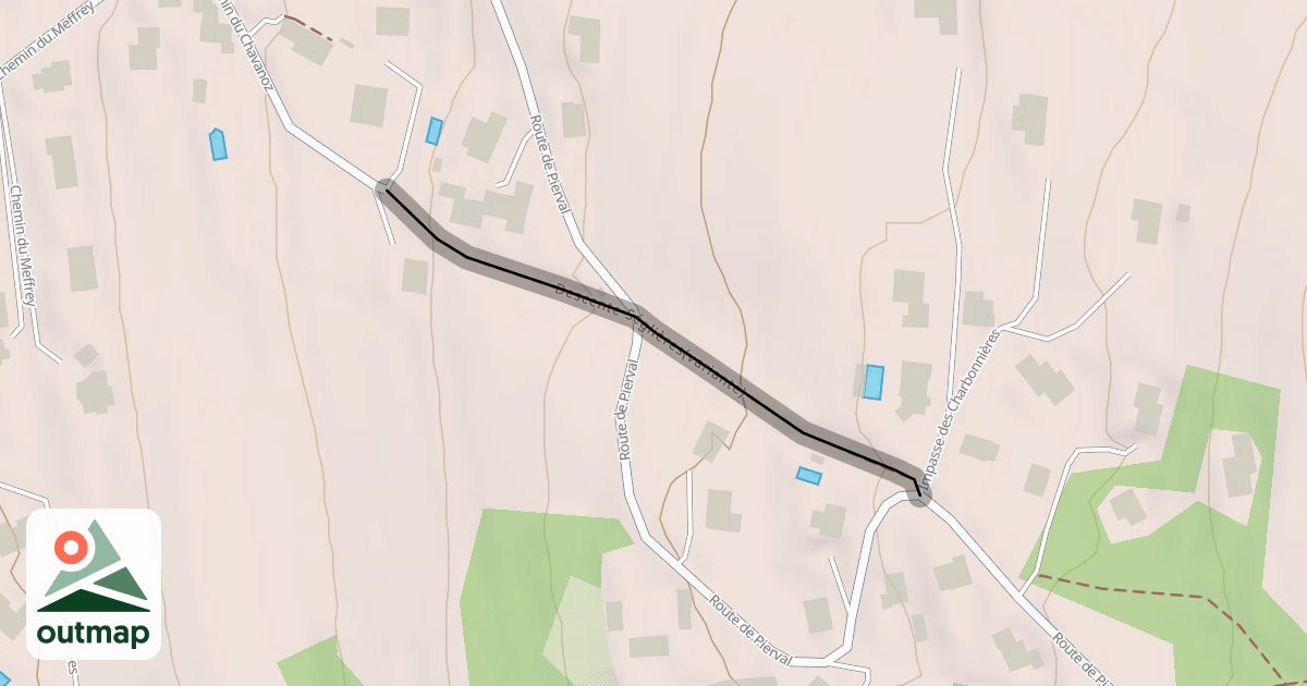 Map of Descente Séglières(variante)
