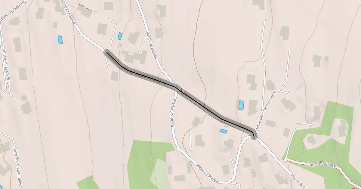 Map preview of Descente Séglières(variante)