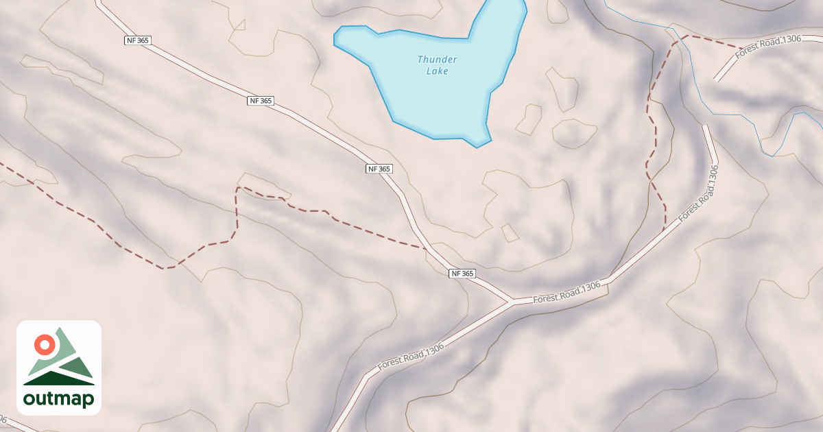 Map of THUNDER LAKE