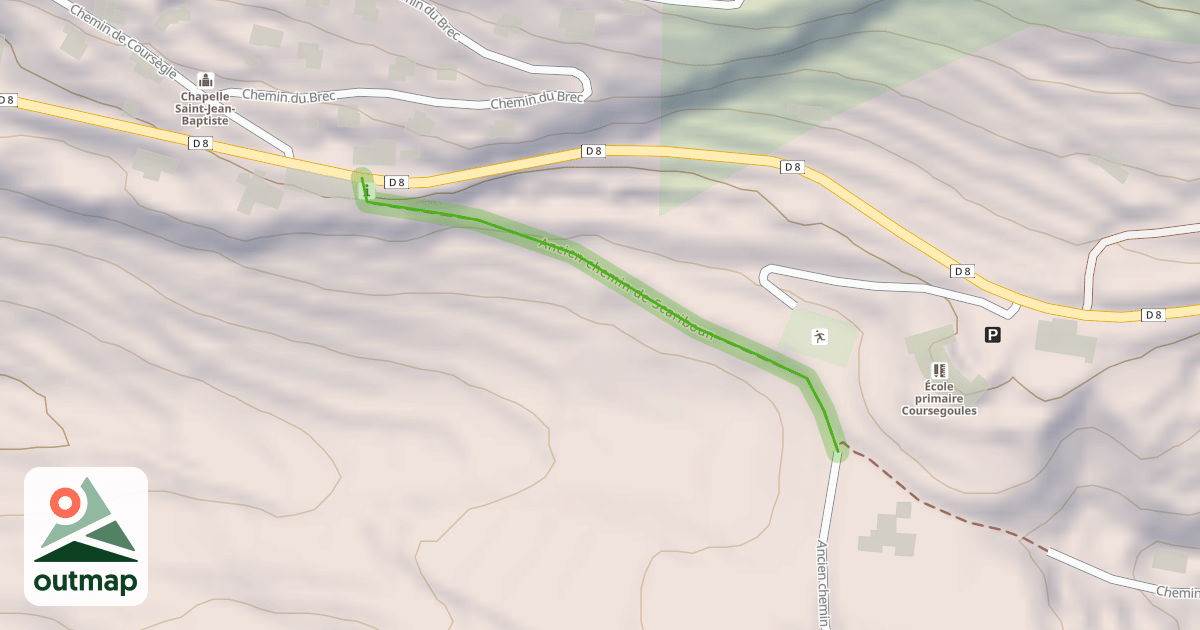 Map of Ancien chemin de Scariboun