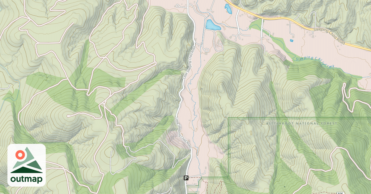 Map of (PO) LITTLE SLEEPING CHILD