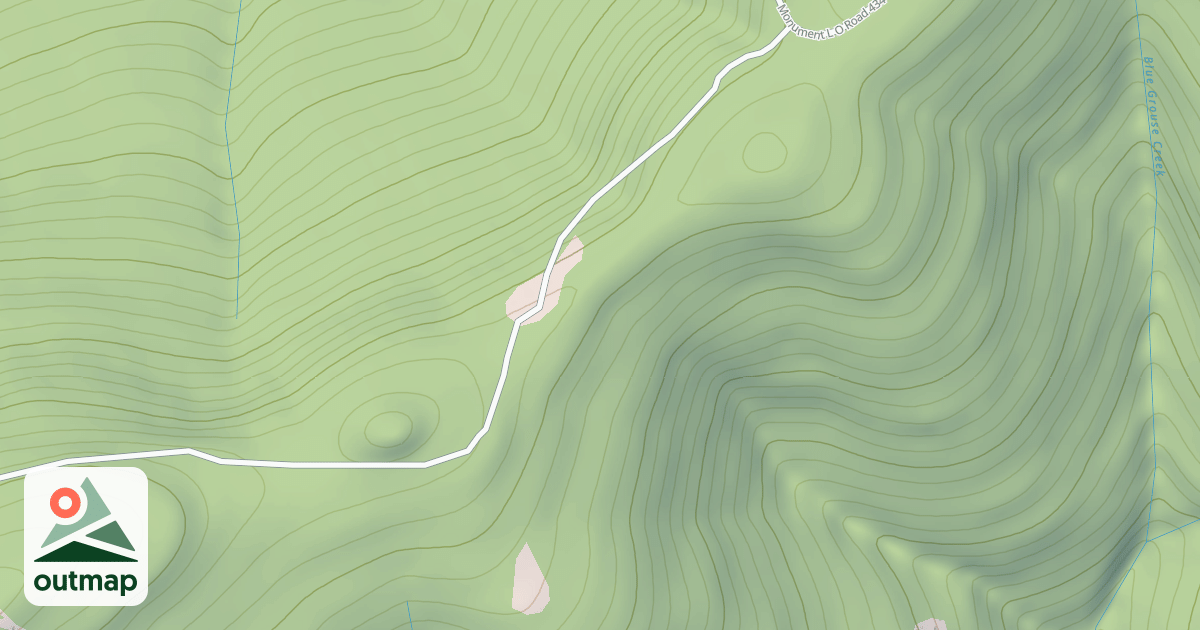 Map of WOLF LODGE MOUNTAIN