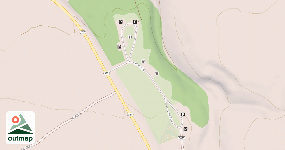 Map of PINE FLAT P G