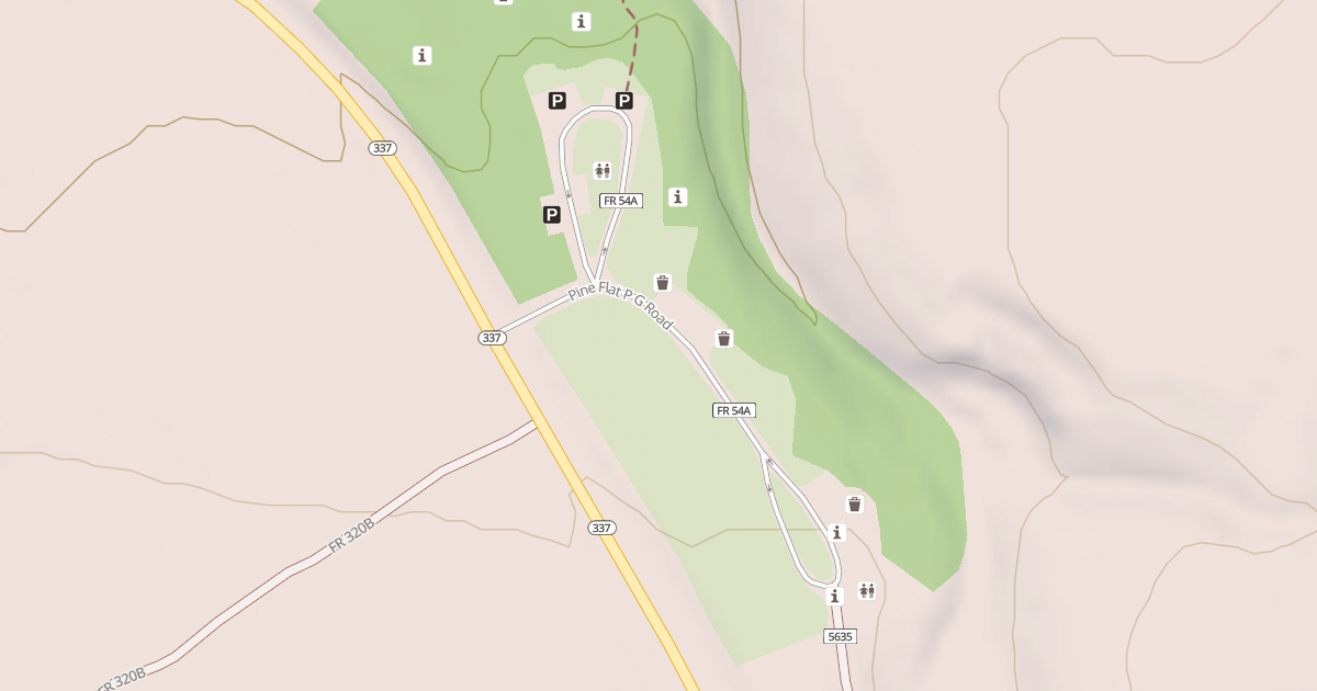 Map preview of PINE FLAT P G