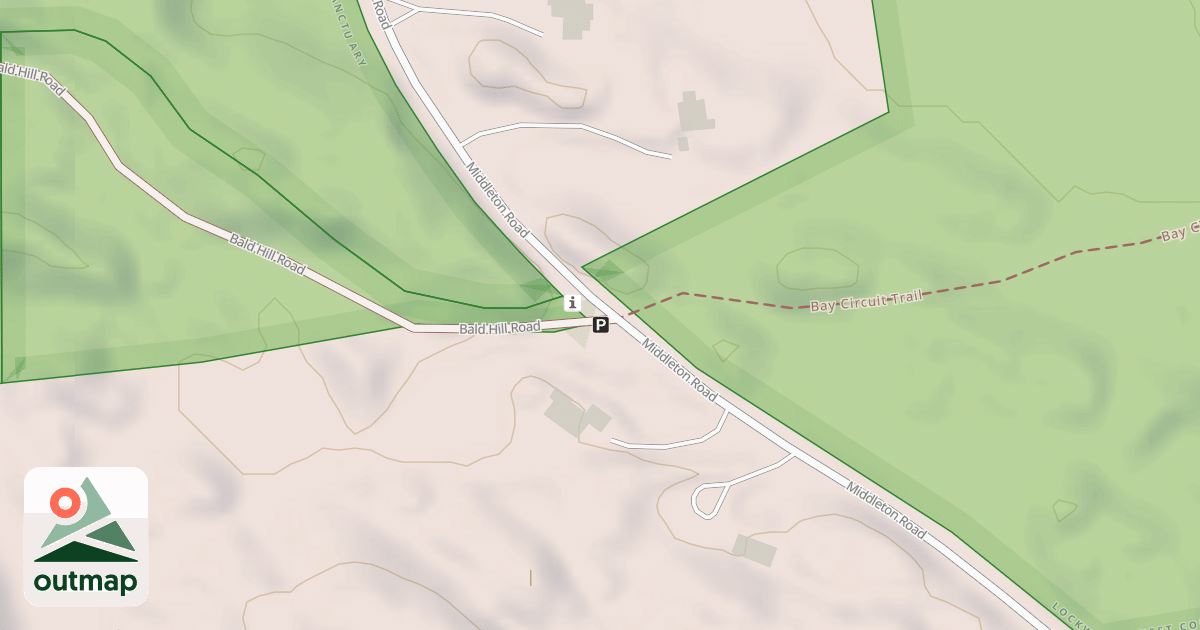 Map of Bay Circuit Trail