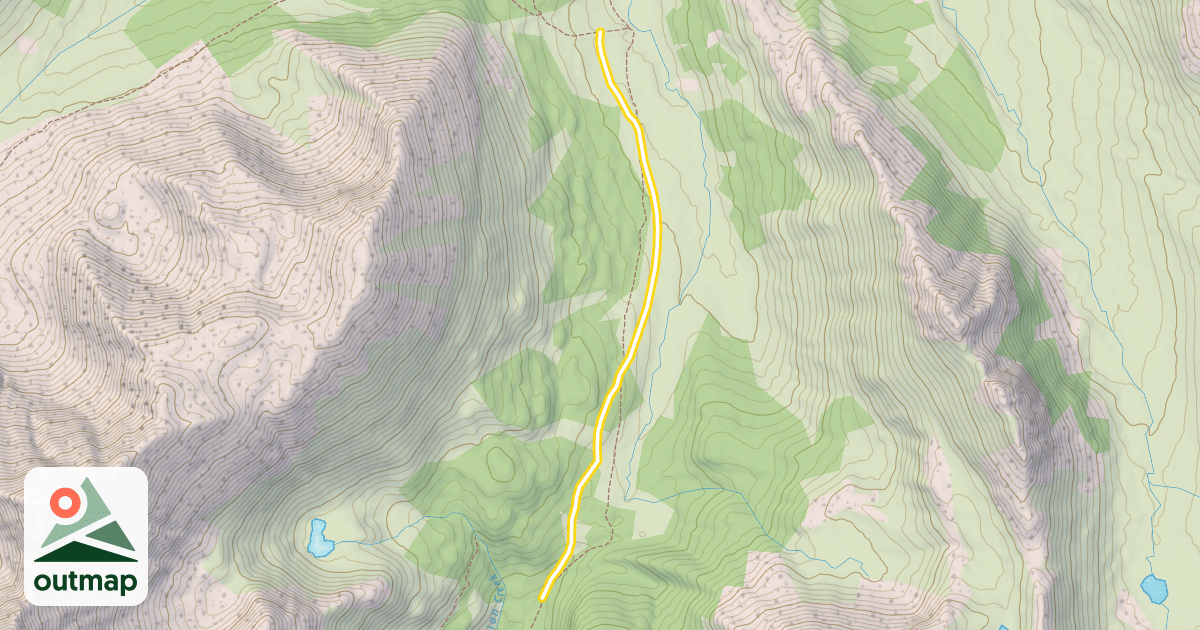Map of Indian Creek Pass Winter Trail