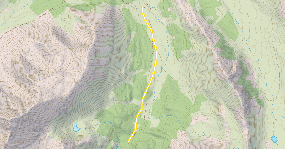 Map preview of Indian Creek Pass Winter Trail