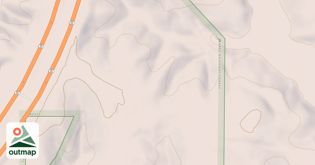 Map of USFS Motor Vehicle Use Map Roads {BBE0AA0C-BE02-4C94-85B3-737B8D7A815F}
