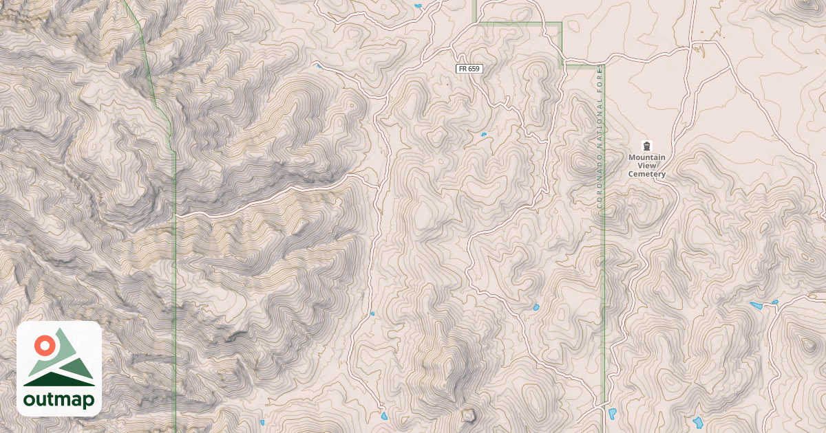 Map of LITTLE RED TANK