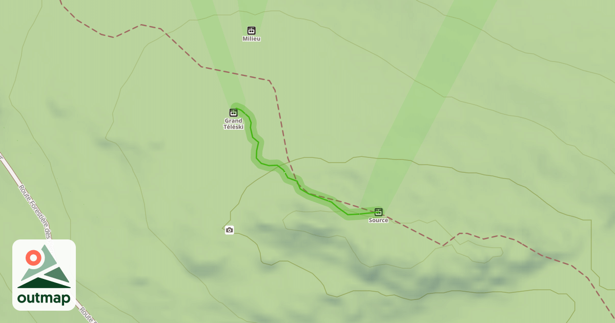Map of Liaison Grand Téléski